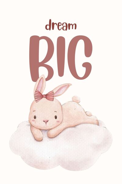 Generic (Unbranded) Tablou pe pânză - Decor pentru camera copilului Dream BIG