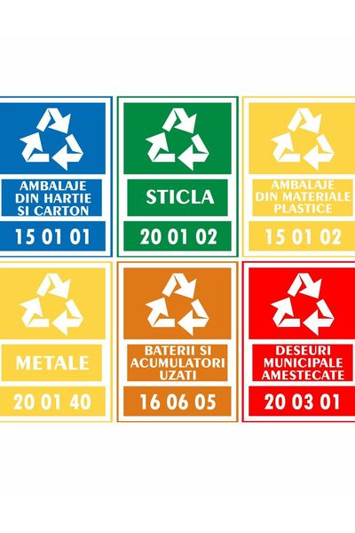 Generic (Unbranded) Set of 6 Sticky Labels 25x33cm