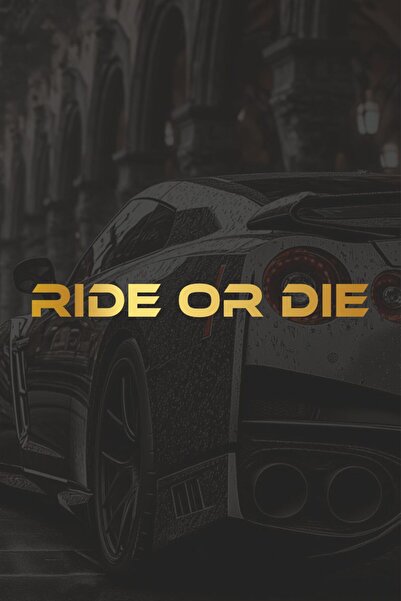 Turuncu Sticker Ride or Die Sticker Label 20X2 cm – Vehicle – Motorbike – Lap...