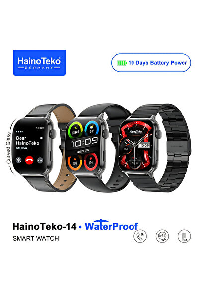 beemen Haino Teko Germany 14 Curved Ekran Akıllı Saat | Waterproof | 3 Kordon...