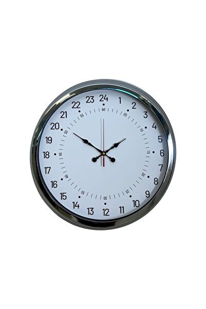 ForWhat 40cm Chrome Trend Model Wall Clock for Office Home Office Gift