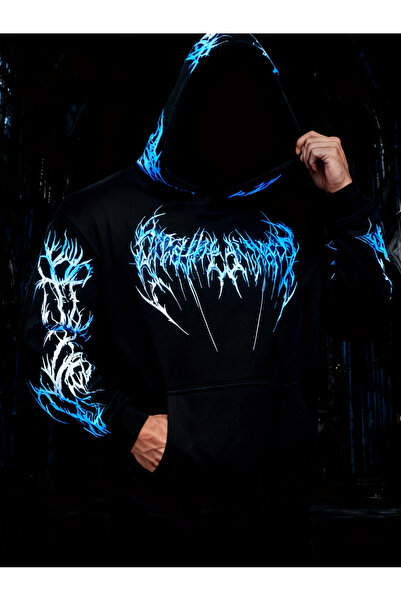 bellanova 1.kalite Desenli Premium Kapüşonlu Sweatshirt