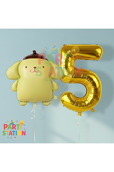 Parti Station مجموعة بالونات كورومي كونسبت بومبومورين وعدد 5 بالونات على شكل ...