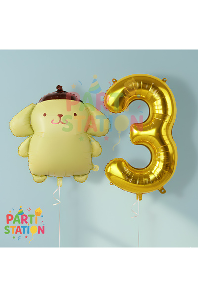Parti Station مجموعة بالونات حفلات أعياد الميلاد من كورومي كونسبت بومبومبورين...