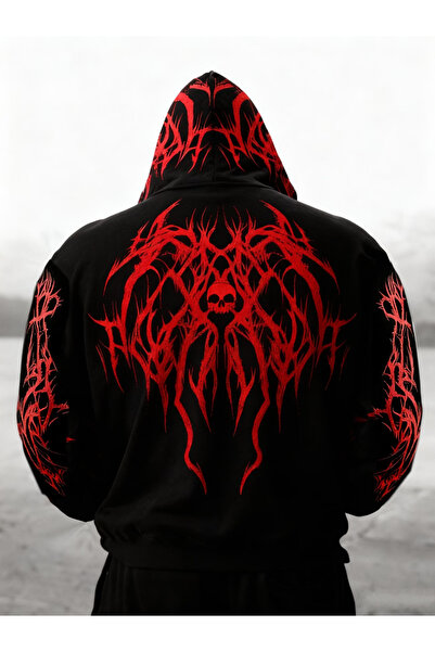 bellanova 1.kalite Desenli Premium Kapüşonlu Sweatshirt