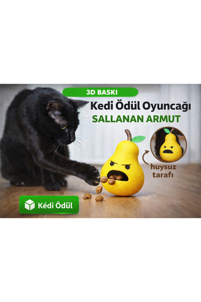 Mayah Concept 3D Printed Swinging Pear Cat Reward Toy