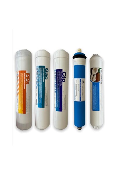 SULOOK Su Arıtma Inlıne Sistem Su Arıtma Cihazı 5'li Filtre Seti(Quick Bağlan...