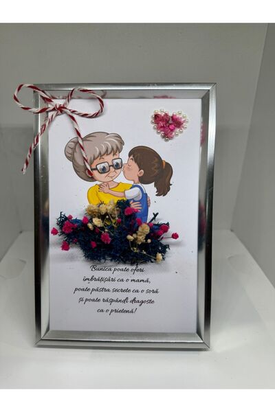 OEM Tablou cu mesaj pentru Bunica-nepoata, 10x15cm