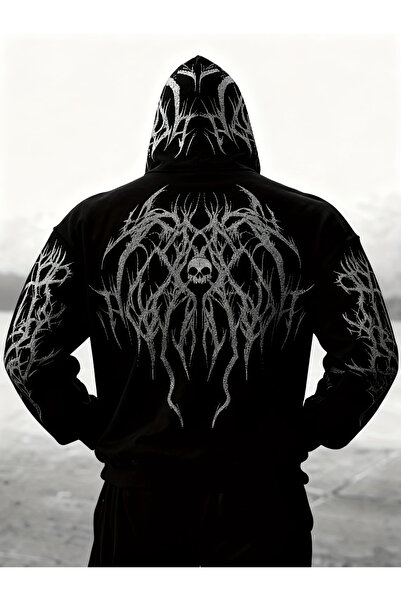 bellanova 1.kalite Desenli Premium Kapüşonlu Sweatshirt