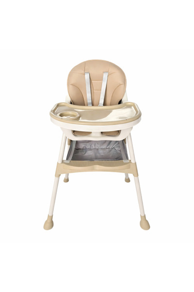 kidoo KD-44 Baby High Chair, Pink, with 5-point safety belt - Beige