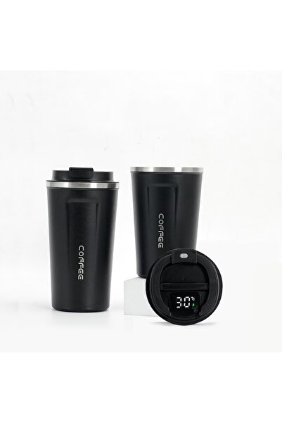 SHOPPINO Portable thermal mug with temperature display – stainless steel ther...
