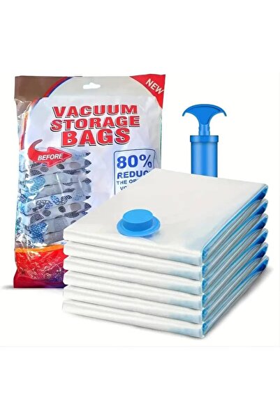 Hope 5 Pack Vacuum Storage Bags Space Saver with Pump for Clothes Comforters ...