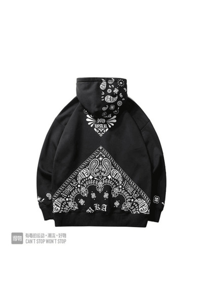 bellanova 1.kalite Desenli Premium Kapüşonlu Sweatshirt
