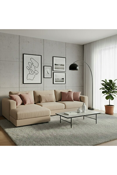 Sister Home Design Kadifemsi Dokulu, Fermuarlı Kırlent ( Yastık )Kılıfı