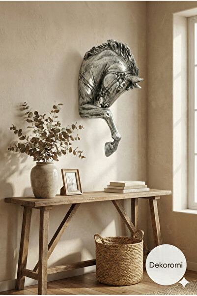 Tual Hobi Sanat Dekoratif Duvara Asılabilen At Kafası Heykeli Duvar Panosu ve...