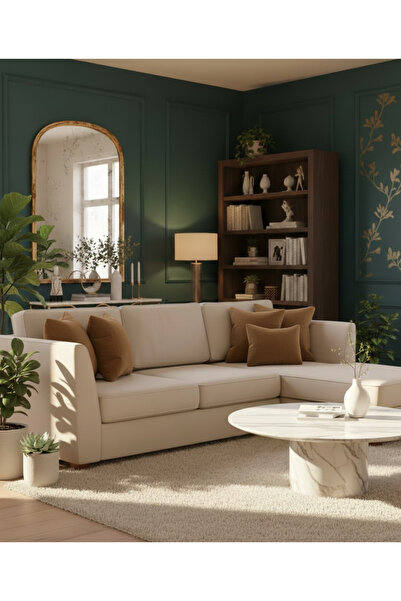 Sister Home Design Husă de pernă cu textură catifelată și închidere cu fermoar