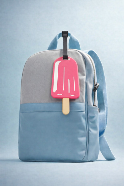 Boldy Etichetă pentru valiză cu figurină de înghețată Mega Boy - Etichetă pen...