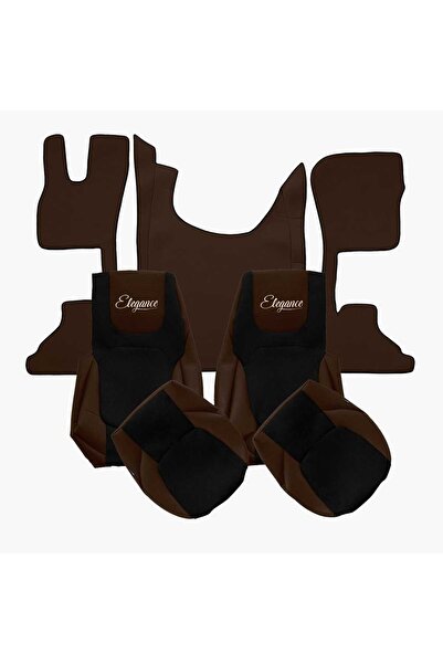 Yaz Cabin Set Covers and Mats Brown DAF XG, XG+ XF NG (10.2021-) Smooth Eco L...