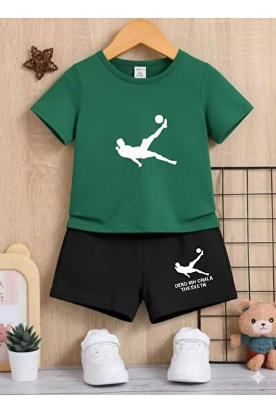 Nice Clothes Children's Tracksuit Set Hooded Unisex Röveşeta Baskii