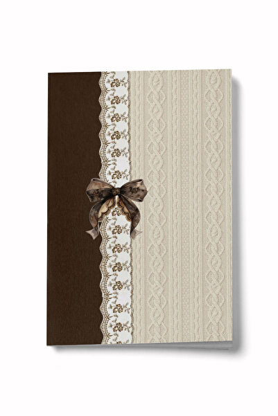 Bi Dünya Haber Blocnotes A6 cu fundă maro din seria Vintage 3, cu linii, mini...