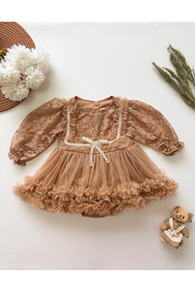 daisybelluna ALWİN kız bebek dantel detaylı tül elbise