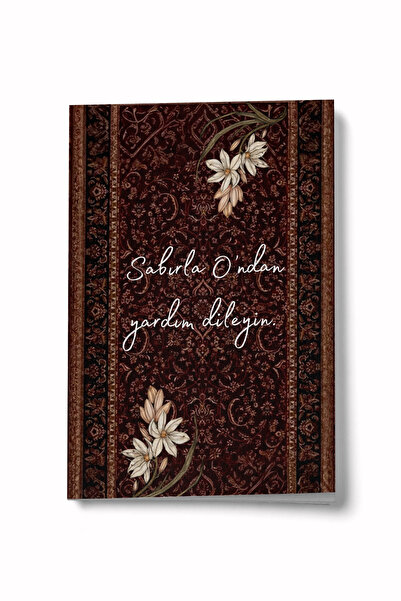 Bi Dünya Haber Be Patient and Help Him A6 Lined Mini Notebook Notepad
