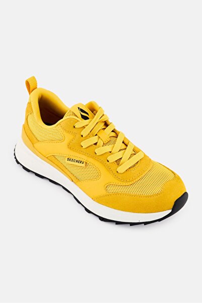 SKECHERS Women Sunny Street Lace Up Outdoor Shoes, Mustard
