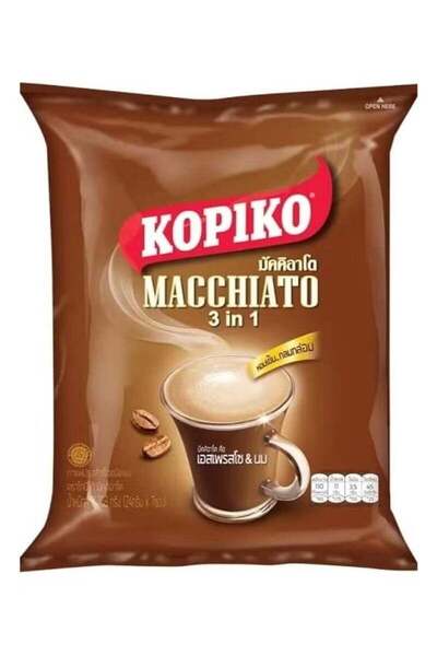 Kopiko Macchiato 3 in 1 Instant Coffee Mix – Creamy Espresso Flavor | Rich Ar...
