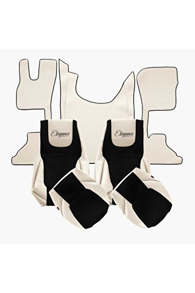 DAF Cabin Set Covers and Mats Cream XG, XG+ XF NG (10.2021-) Smooth Eco Leather