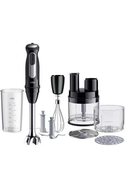 Braun MultiQuick 5 Pro Hand Blender with Food Processor, 25 Speeds, 1000W, Black