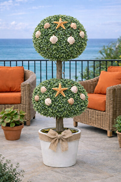 Marrone Starfish and Seashells 80 cm Door Front Garden Balcony Terrace Decora...