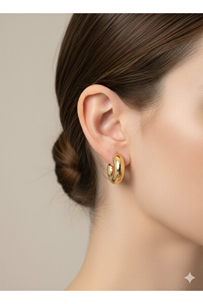 iz accessories 16 Lightweight Curved Hoop Earrings - Casual and Stylish Gold ...