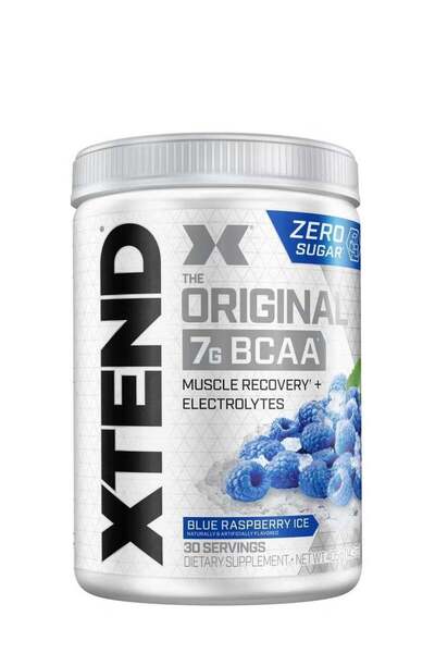 xtend BCAA Blue Raspberry Ice | 7g Amino Acids + Electrolytes | Sugar-Free Re...