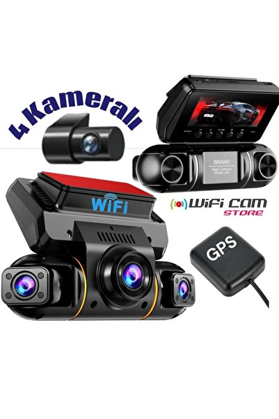 WİFİCAM 4 Kameralı 4K UHD GPS Profesyonel Araç Kamerası