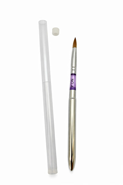 OEM Pensulă pentru unghii acryl / gel – mărimea Nr. 4, cu capac de protecție