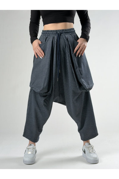 COCOPELLI Oversized blue women's avant-garde shalwar coc2766