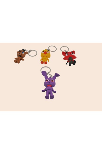 Uztech Five Nights at Freddy's Pizza Shop Keychain Set