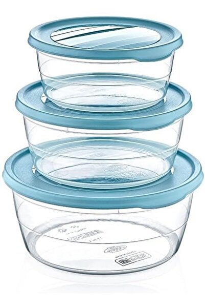 Hobby حاويات تخزين طعام دائرية من لايف مع أغطية، طقم من 3 قطع، 0.7 لتر/1.1 لت...