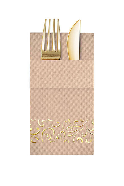 Story مناديل ورقية ملونة من ورق الكرافت مقاس 40x40 سم، مزينة بنقوش كلاسيكية م...