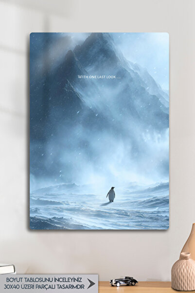 DekorHane Penguin but Why, Nihilist Motivational Painting, Penguin Game Room ...