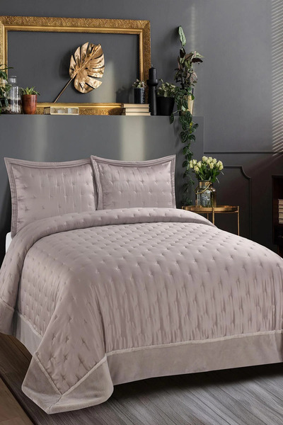 Bikaya Home Flame Double Sephora Bedspread Set (3 Pieces) - 240X260 cm - Orig...