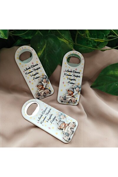 ZEKAAVM 10 adet açacak magnet 3boyutlu ahsaplı yeni doğan bebek doğum günü sü...