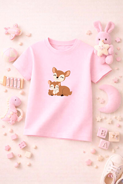 SPORTİVEA Printed Cute Kids Tshirt T-Shirt Tee Comfortable Soft 100% Cotton