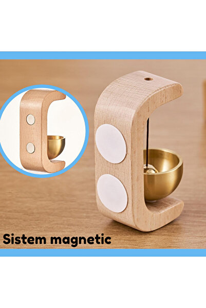 OEM Decorative bell doorbell, magnetic, made of brass wood, entrance door, of...