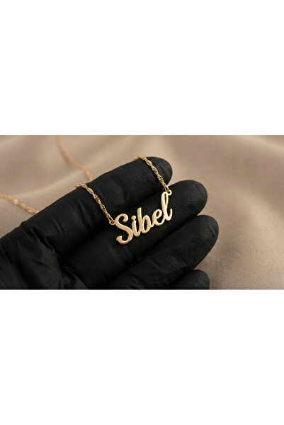 NİŞANTAŞI GÜMÜŞ 925 ayar Gümüş Sibel İsimli Altın Kaplama Kolye