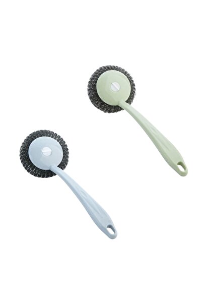 OEM 2 cleaning brushes, removable stainless steel sponge, pans, sinks, stoves...