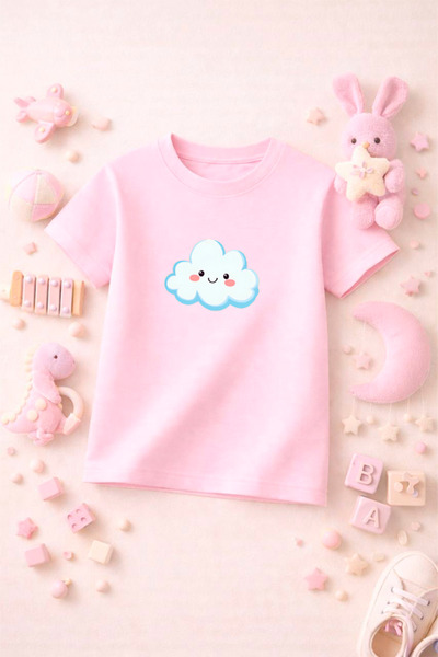 SPORTİVEA Printed Cute Kids Tshirt T-Shirt Tee Comfortable Soft 100% Cotton