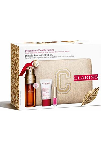 Clarins مجموعة هدايا مكونة من سيروم مزدوج 50 مل + 3 منتجات