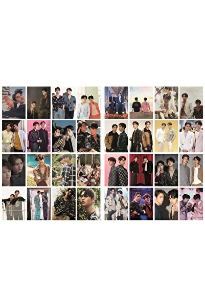 nihonwosekai مجموعة بطاقات صور لاصقة من برايت وين، 32 قطعة، كي دراما / كي بوب