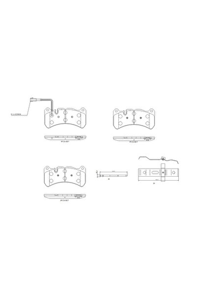 Brembo Set Placute Frana Frana Disc Maserati Ghibli 3/Quattroporte 6